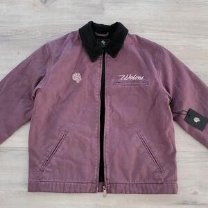 Darc Sport Wolves Work Jacket in Plum sz Small Unisex